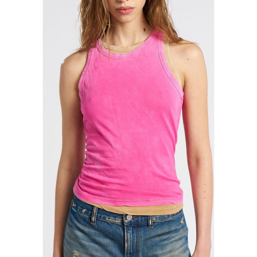 NWT COTTON CITIZEN Standard Tank Top Vintage Cerise Small S